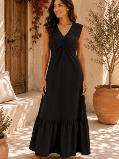 vestido cata negro
