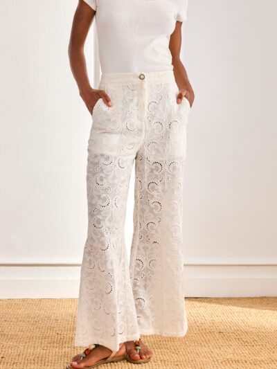 pantalÓn bordado suizo