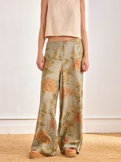 pantalÓn estampado recto